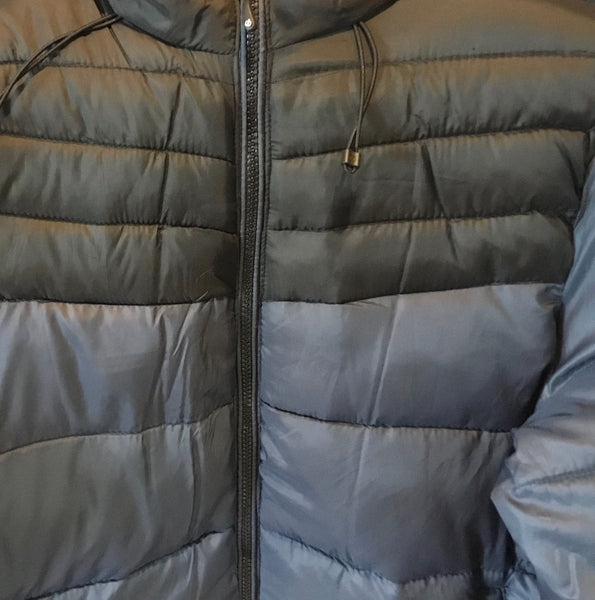 【PORTERNA】Touch two-tone padded jacket Satin Puffer Jacket – La Garçonne