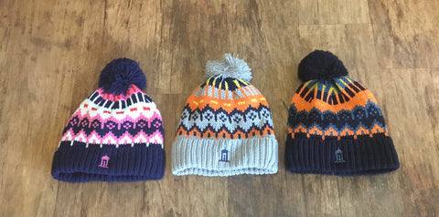 Bobble Hat - patterned.